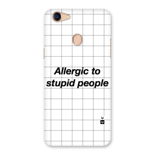 Allergic Back Case for Oppo F5 Youth